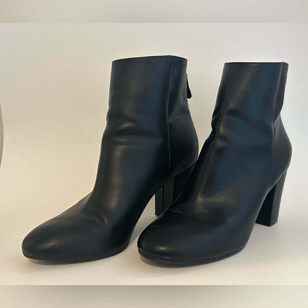 Christian Siriano Sleek Black Ankle Boots